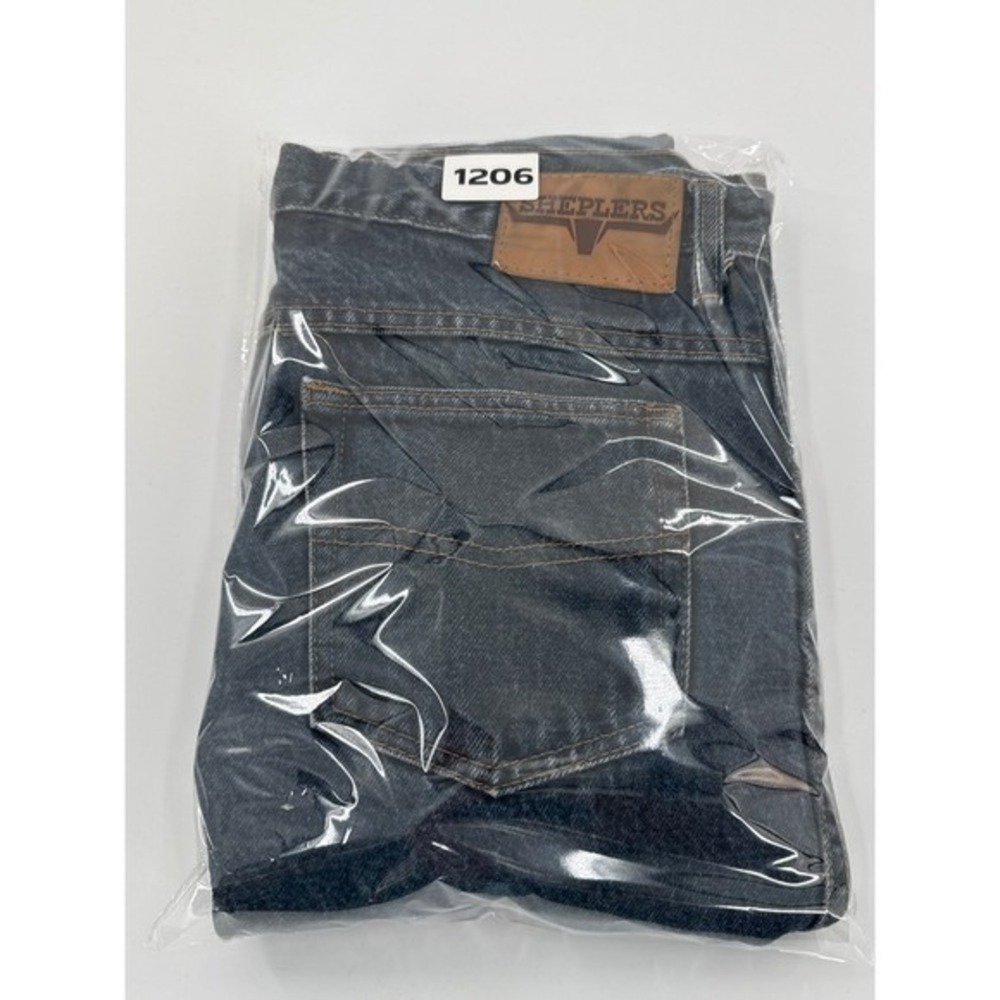 Sheplers Mens Dark Wash Denim Bootleg Cut Jeans Size 34x30 - Picture 7 of 7